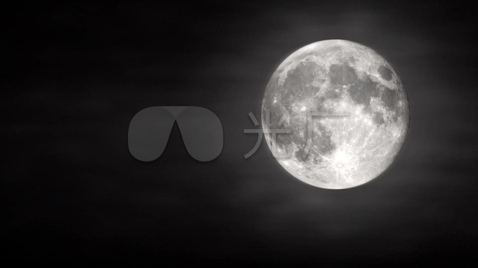 满月圆月月亮明月高清实拍视频素材