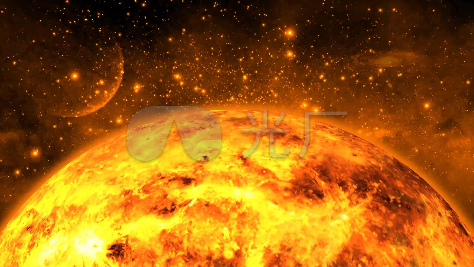 大气宇宙太阳星空视频素材_1920x1080_高清视频素材