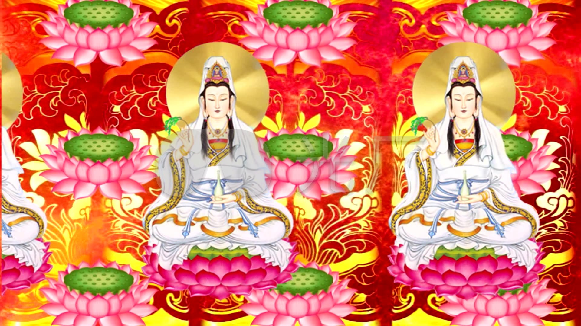 愿做菩萨那朵莲观世音菩萨莲花_1920x1080_高清视频