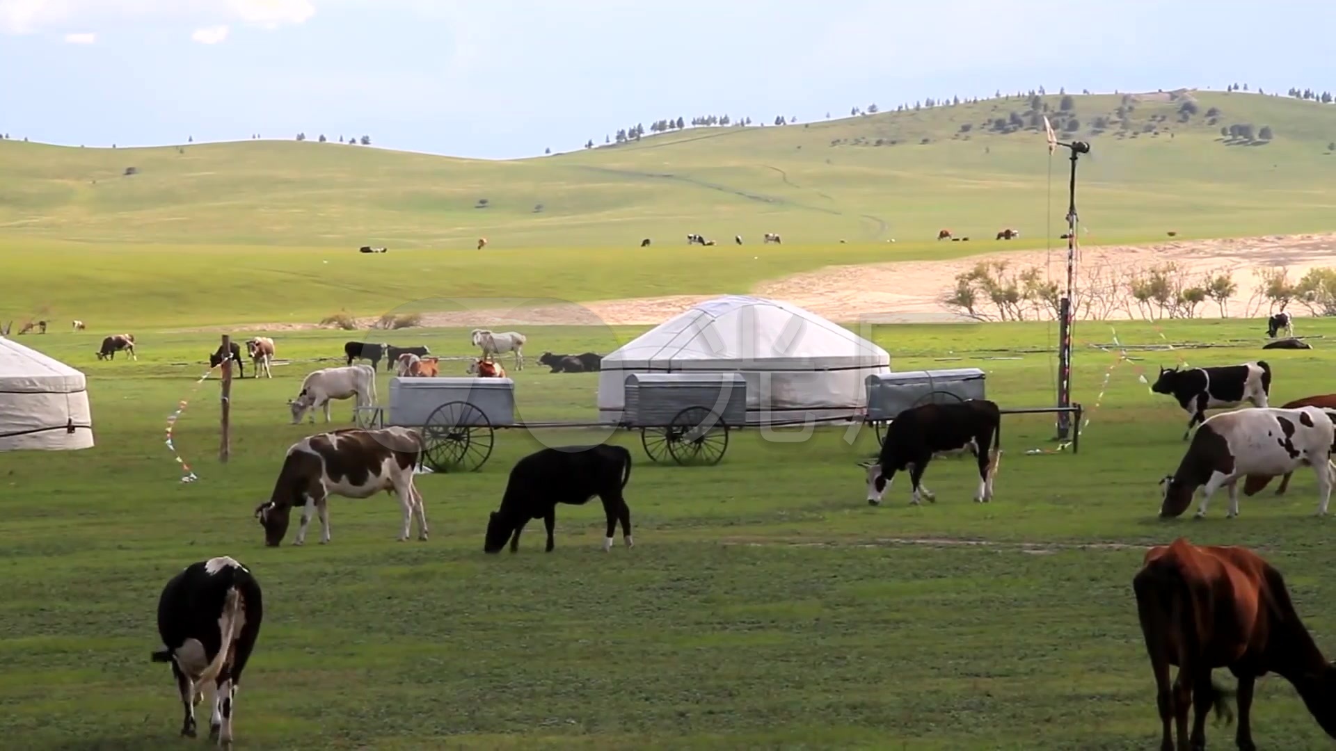 蒙古国大草原美丽景色