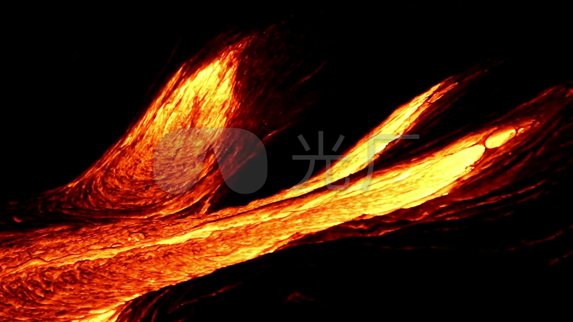 流动的火山岩浆_1920x1080_高清视频素材下载(编号:451158)_实拍视频