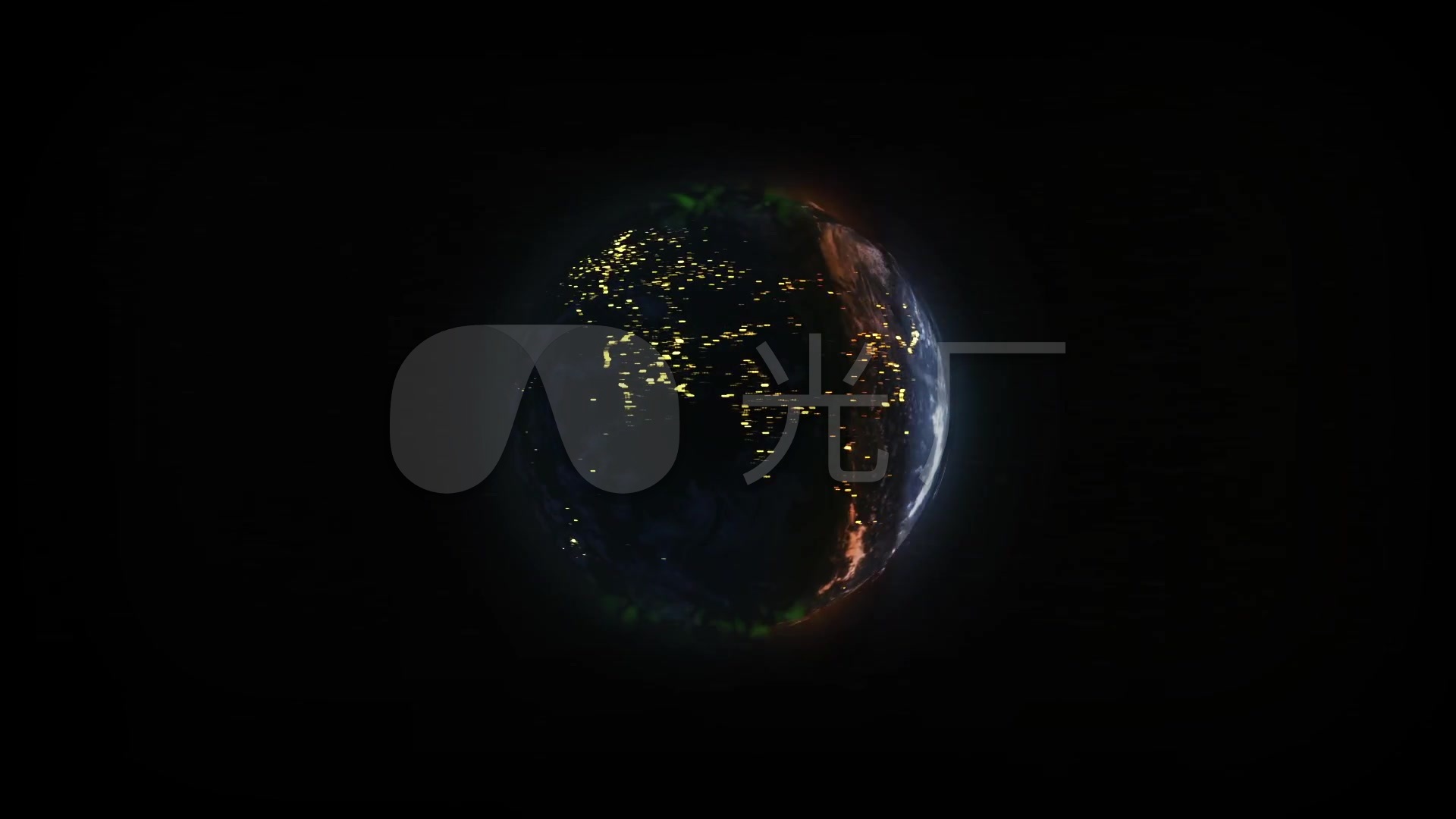 1920x1080高清创意,黑色壁纸1920x1080超清 创意炫酷地球旋转演变_1920x1080_高清视频素材下载