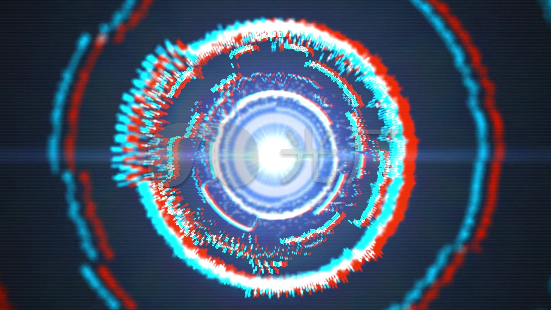 3d全息红蓝立体能量环