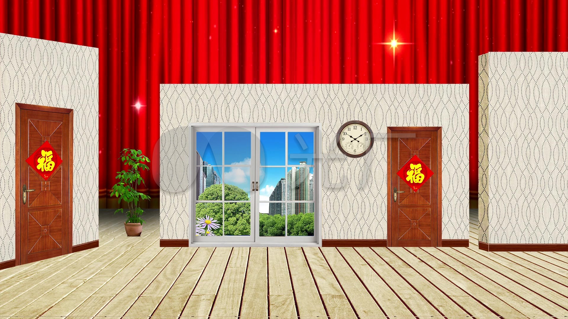 小品背景_1920x1080_高清视频素材下载(编号:477991)