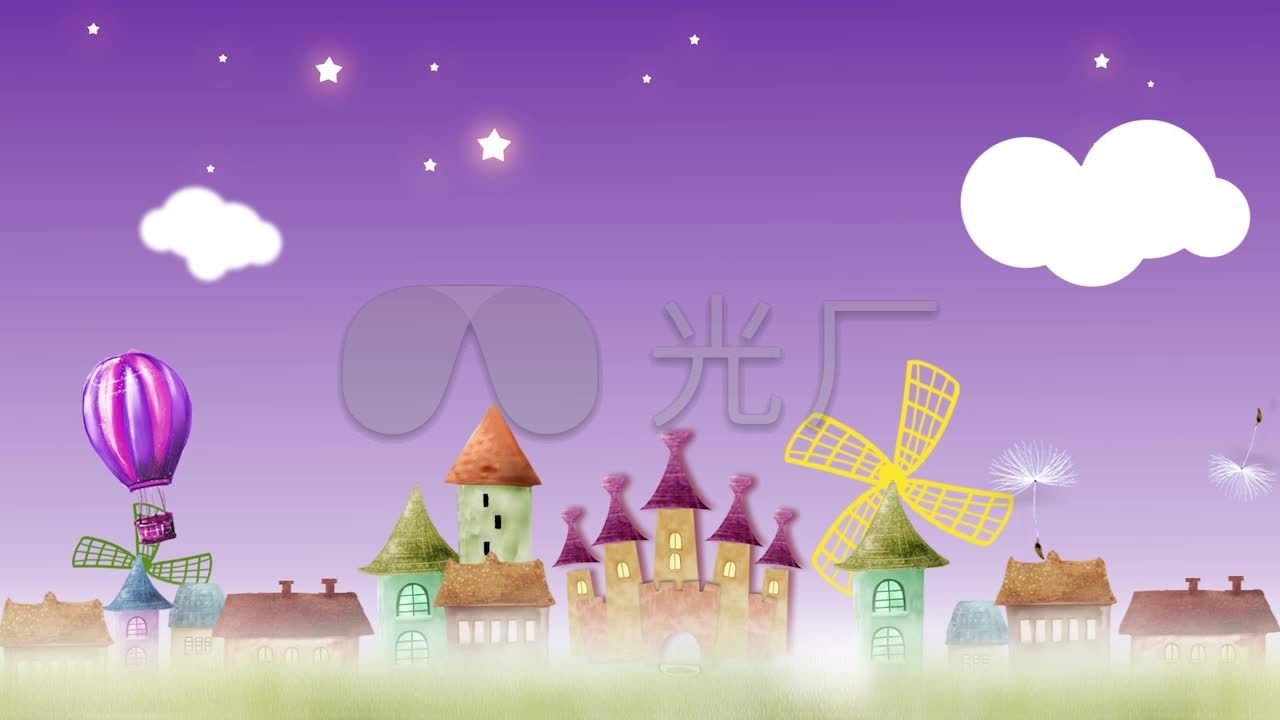 儿童卡通舞台背景led 大屏