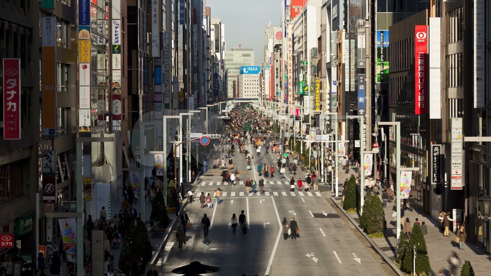 日本东京银座商业街_1920X1080_高清视频素材下载(编号:526003)_实拍视频