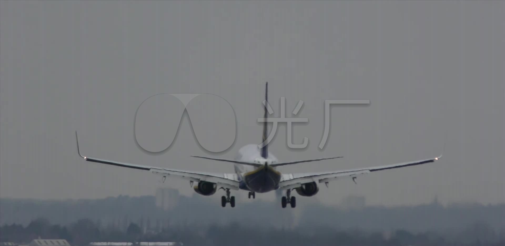 机场飞机起飞视频_1920x936_高清视频素材下载(编号:)