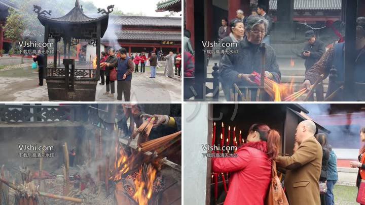 寺庙烧香拜佛