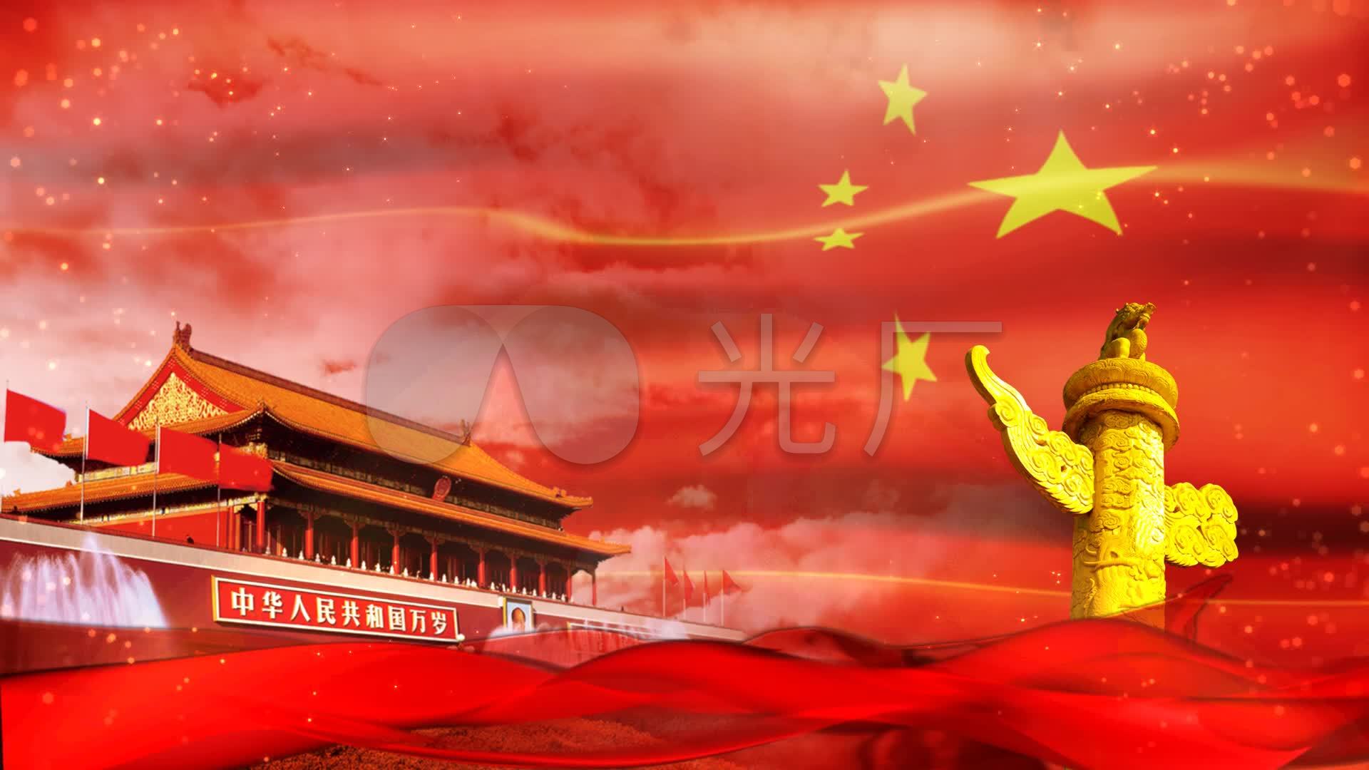 歌唱祖国合唱配乐成品_1920x1080_高清视频素材下载