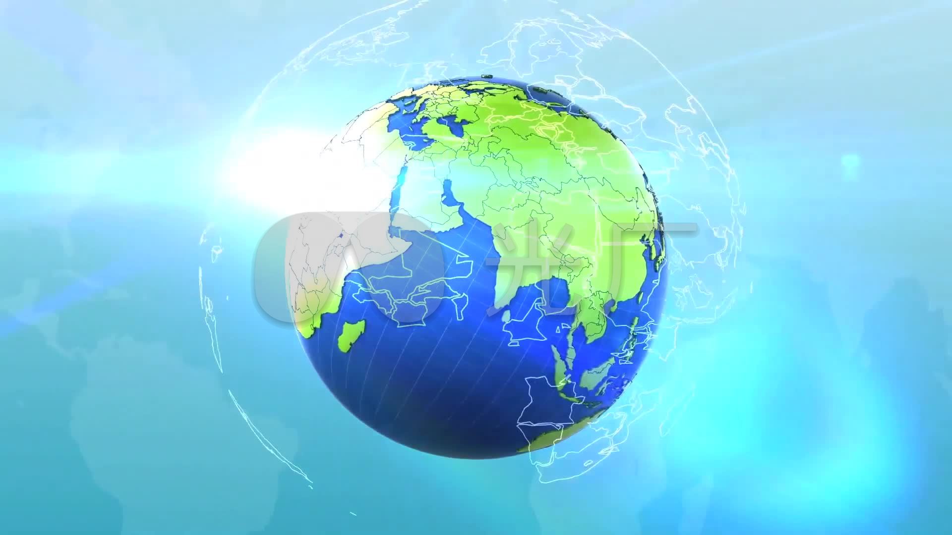 动画地球网点遍布全球