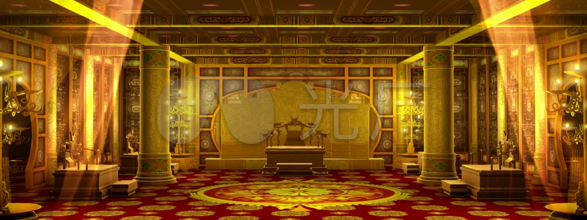 中国古代宫殿内景