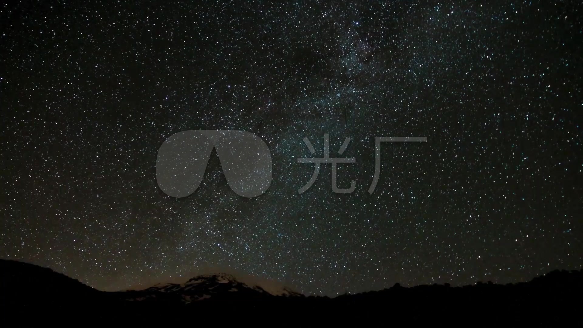 美丽夜晚星空星轨延时拍摄vj_1920x1080_高清视频素材