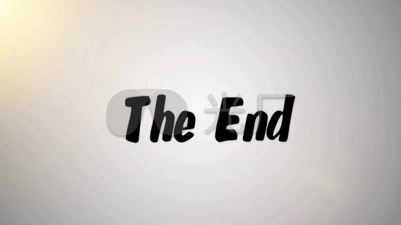 彩色水墨烟雾粒子theend_1280x720_高清视频素材下载