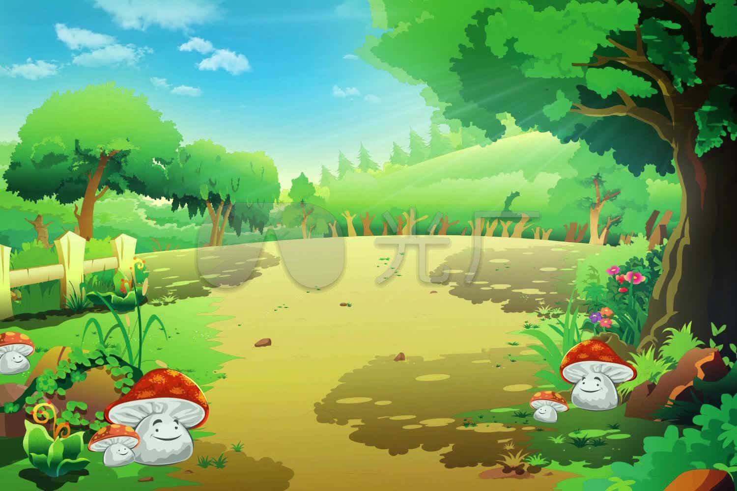 视频素材 舞台背景 场景背景 龟兔赛跑 来自视频原始文件或预览原始