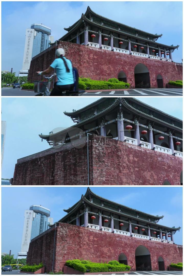 4k实拍东莞西城楼迎恩门