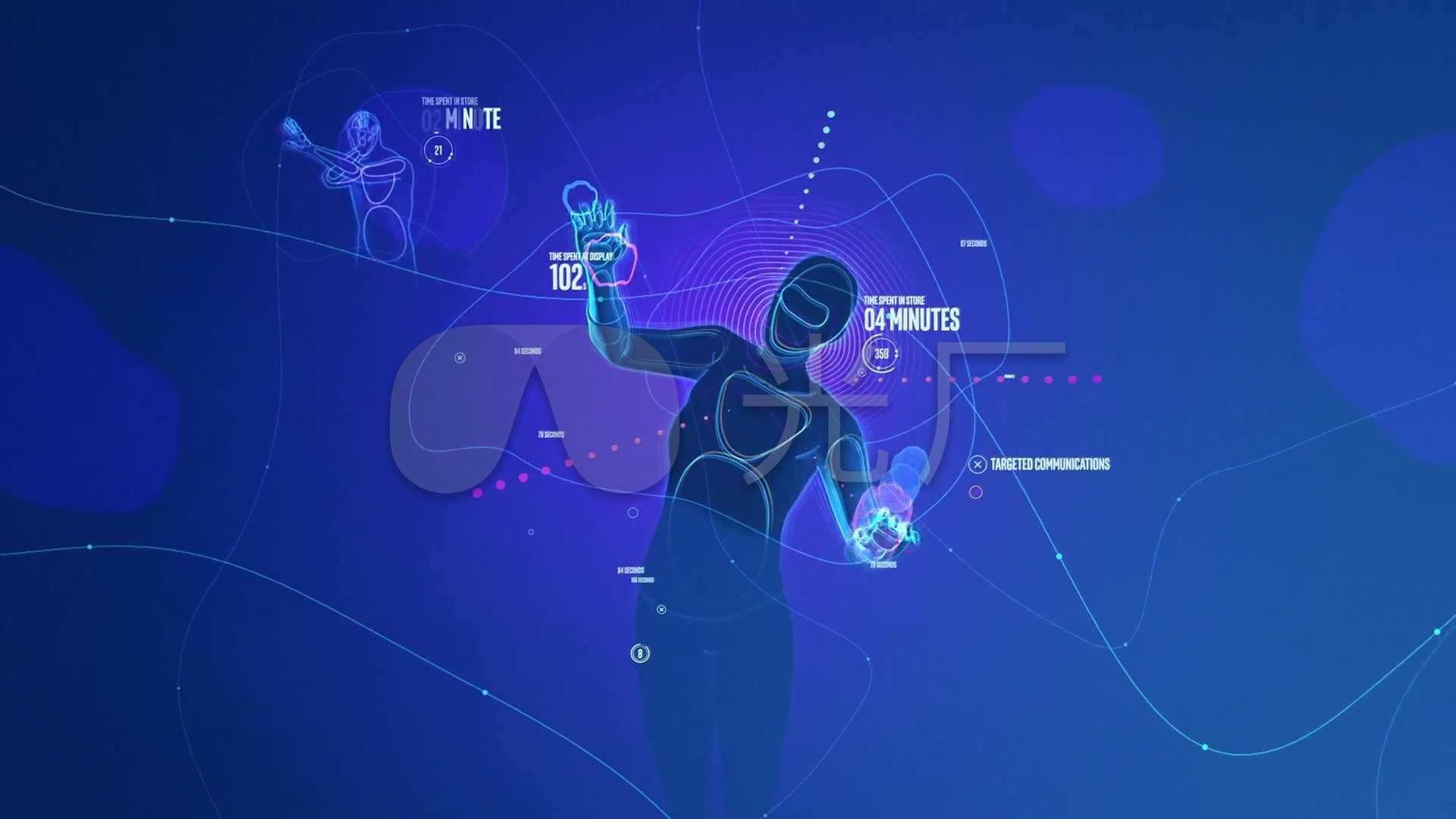 未来感知互动人机交互高科技光线
