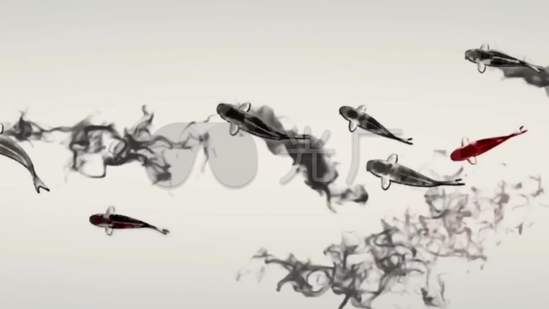 水墨鱼