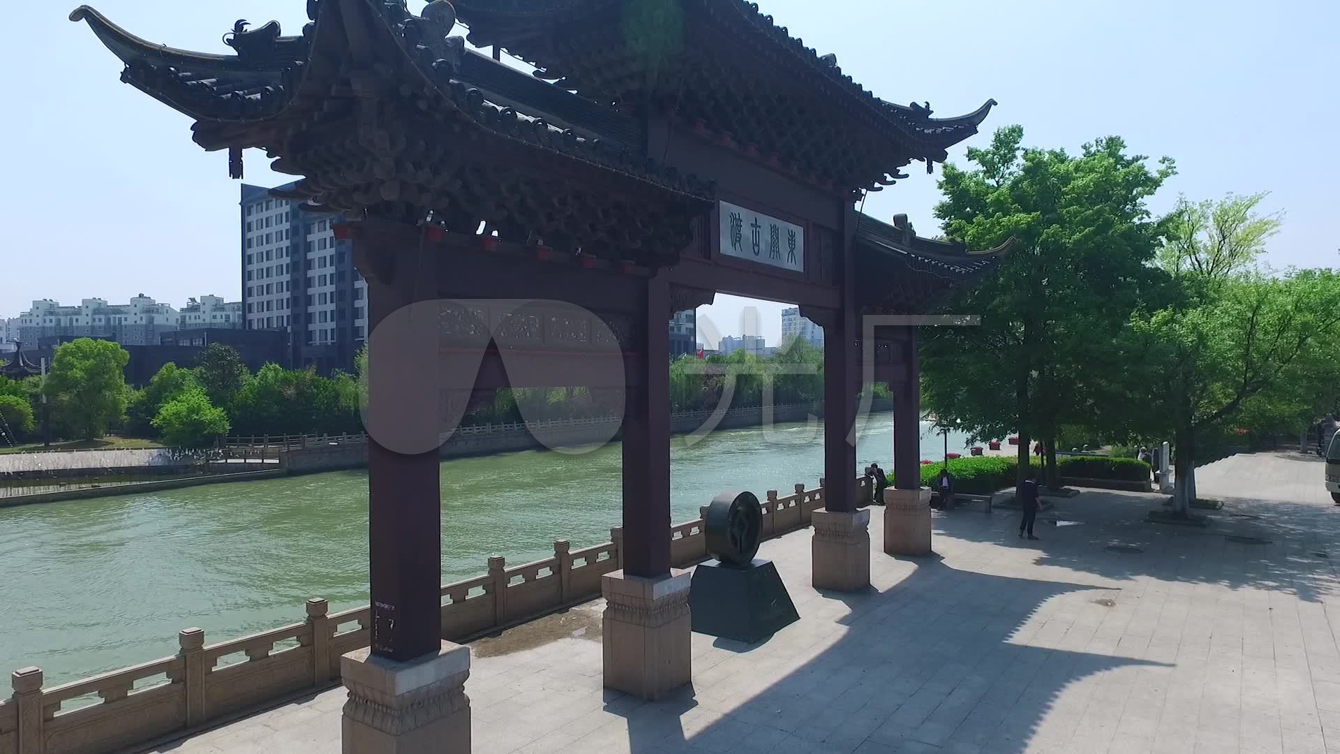 扬州古运河东关古渡航拍