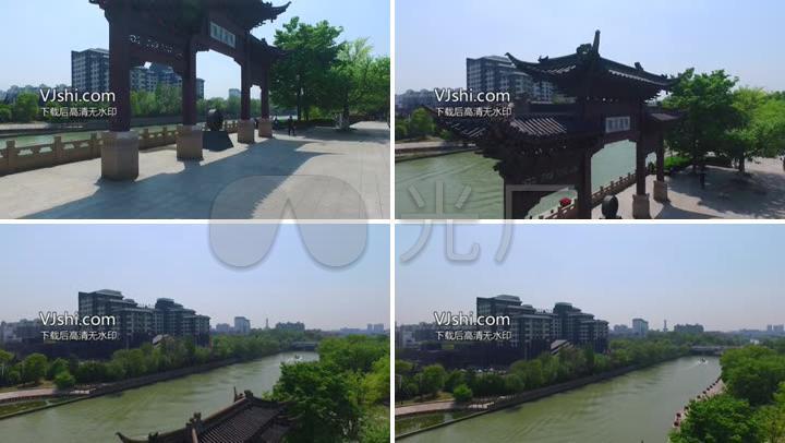 扬州古运河东关古渡航拍