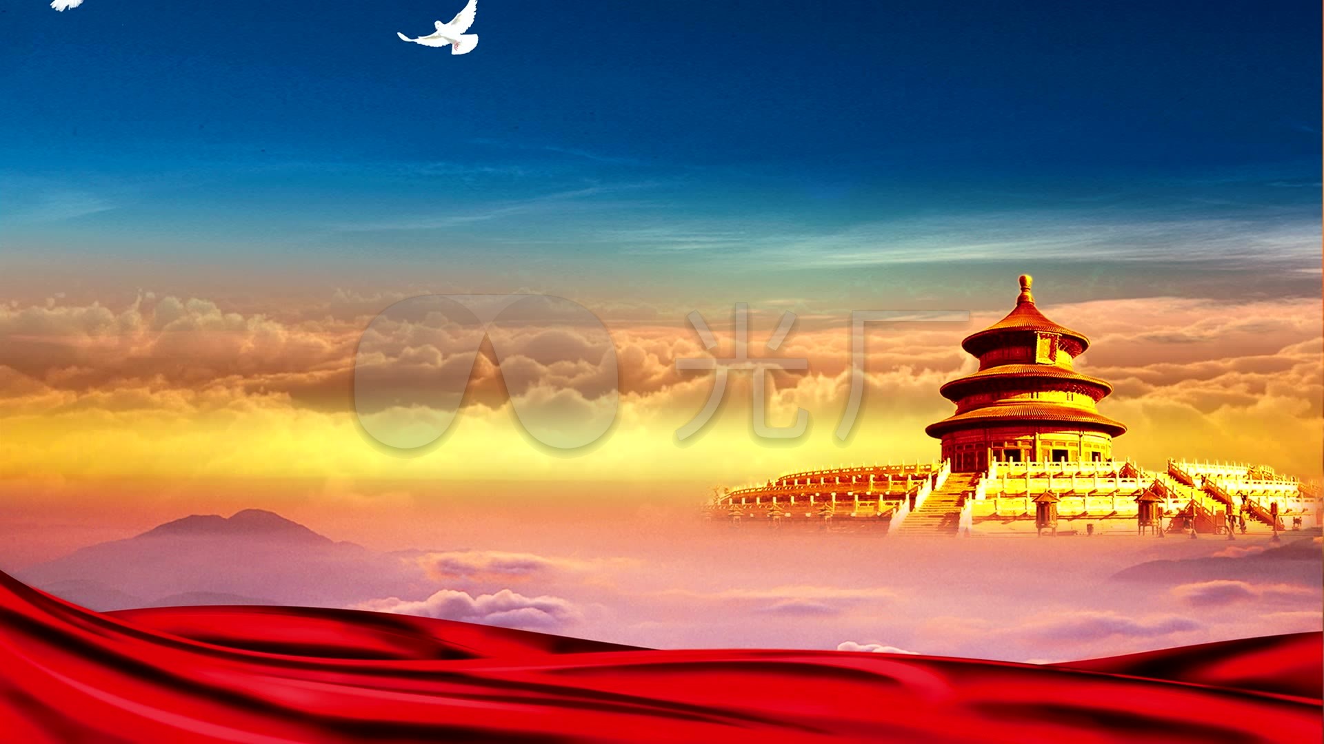 我和我的祖国_1920x1080_高清视频素材下载(编号:)