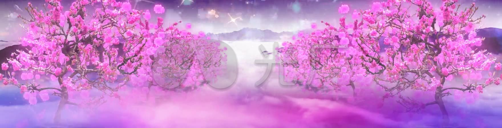 唯美桃花林