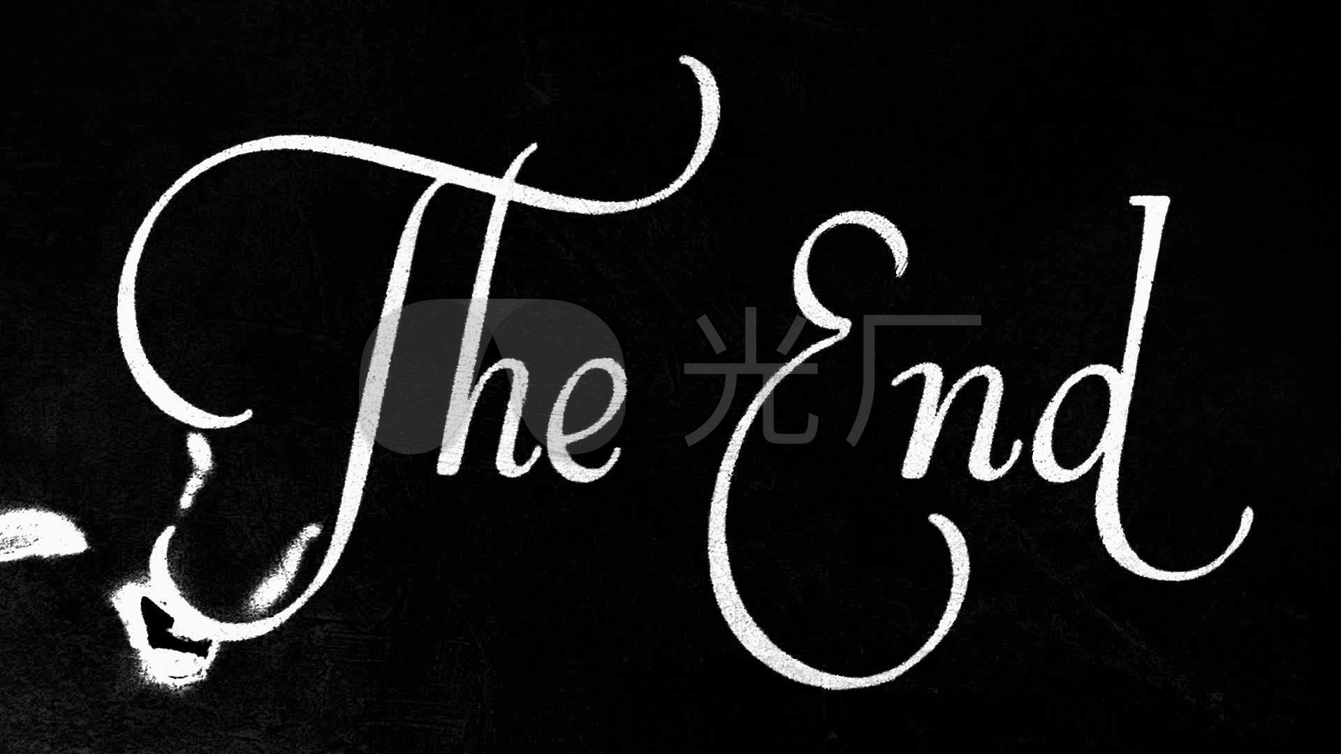 电影结尾theend_1920x1080_高清视频素材下载(编号:)