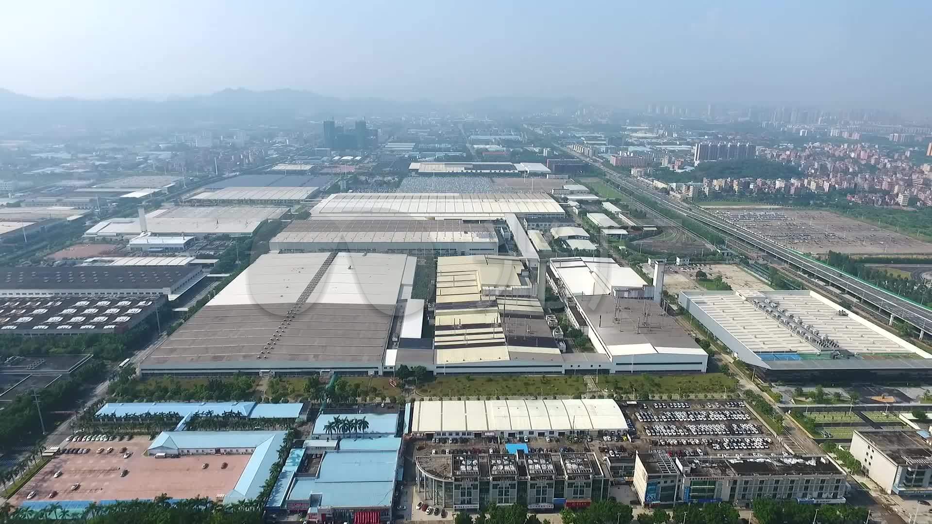 花都汽车产业园航拍汽车城航拍汽车工业