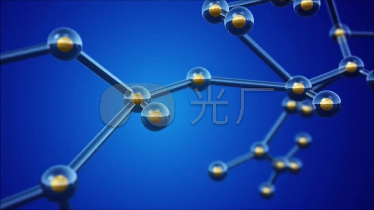 美白整容玻尿酸分子离子化学结构_1280x720_高清视频