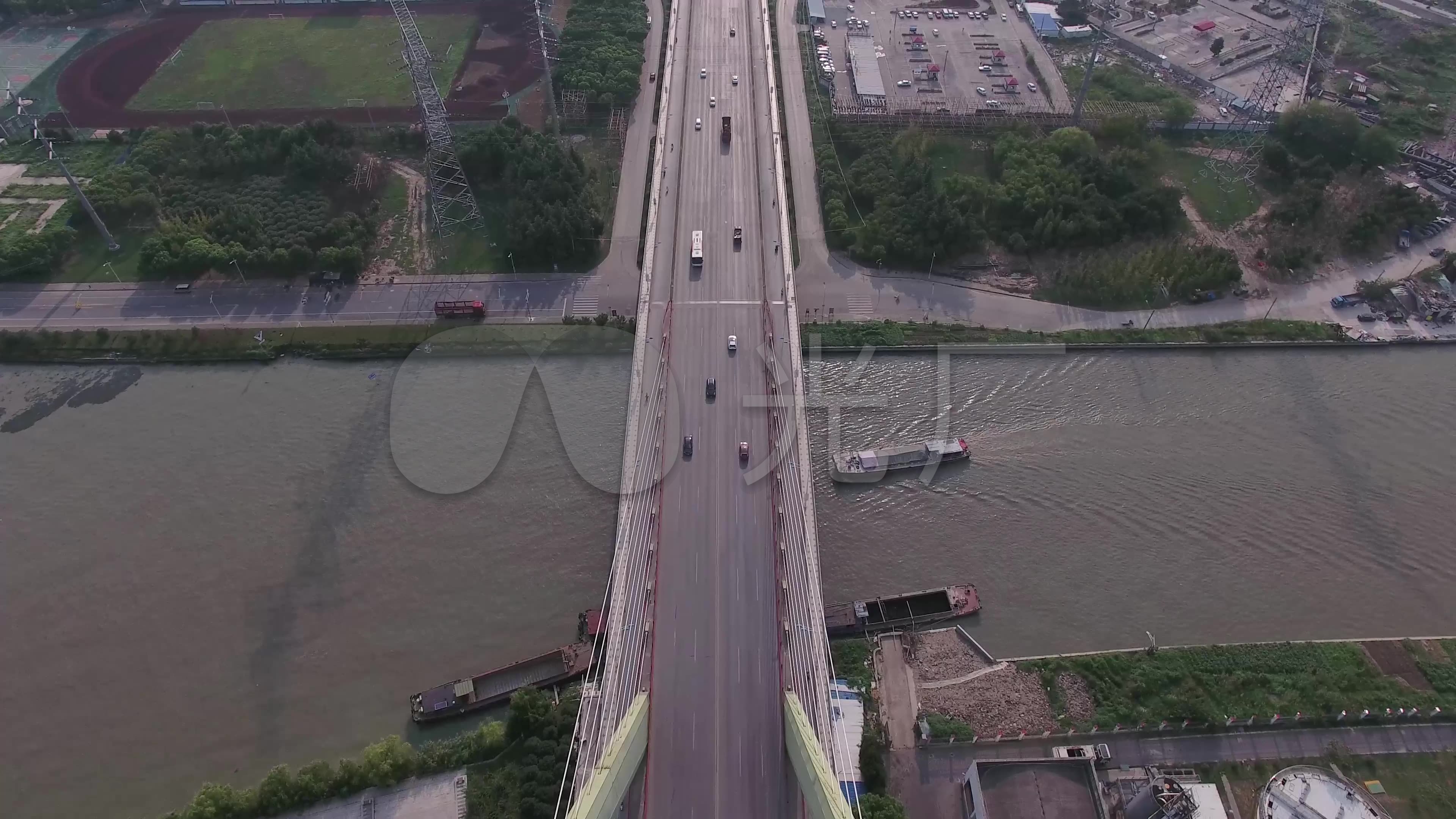 苏州石湖大桥航拍4k素材道路桥梁_3840x2160_高清视频素材下载(编号
