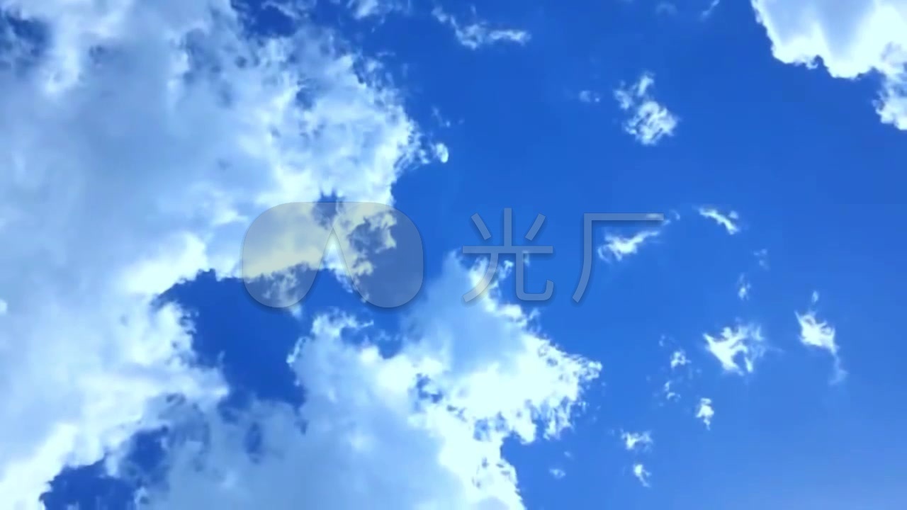 蓝色天空云朵_1280x720_高清视频素材下载(编号:641824)_实拍视频_vj