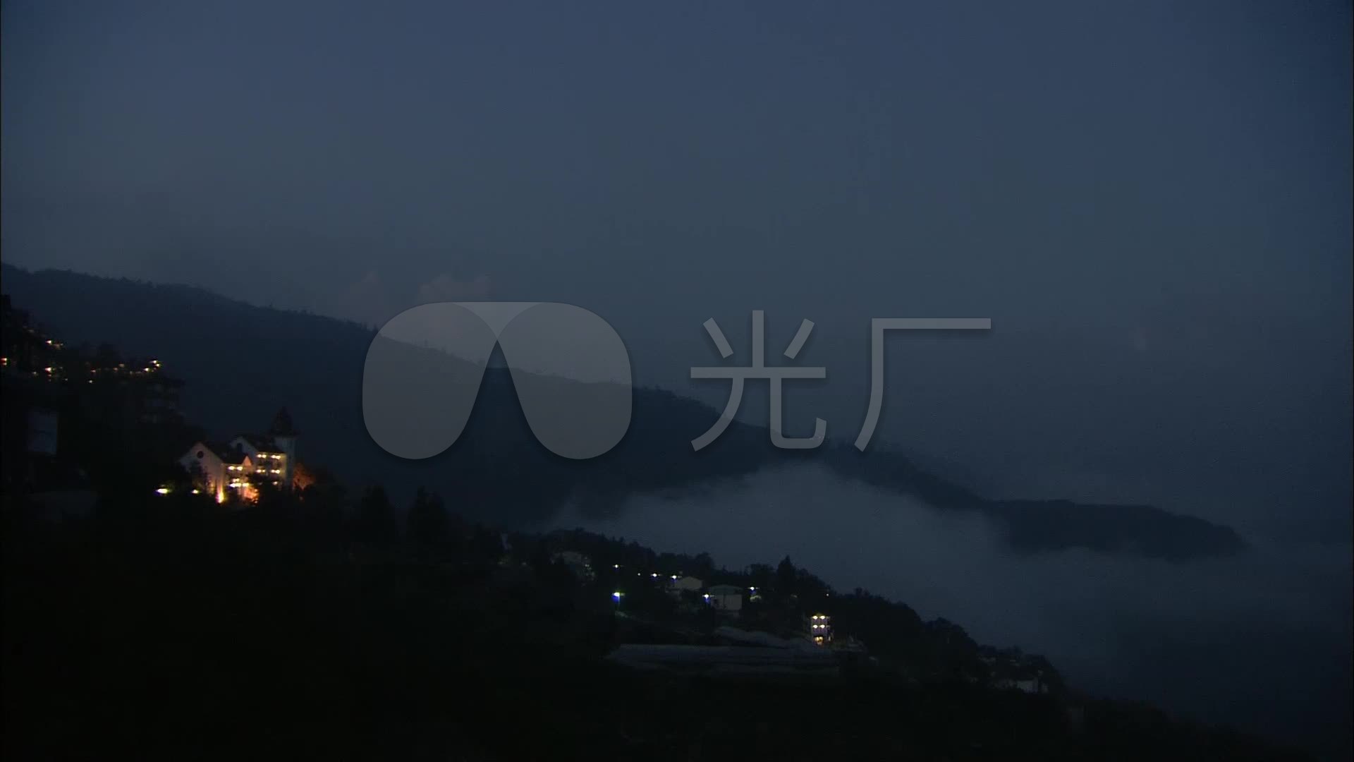 夜晚的山景_1920x1080_高清视频素材下载(编号:652722
