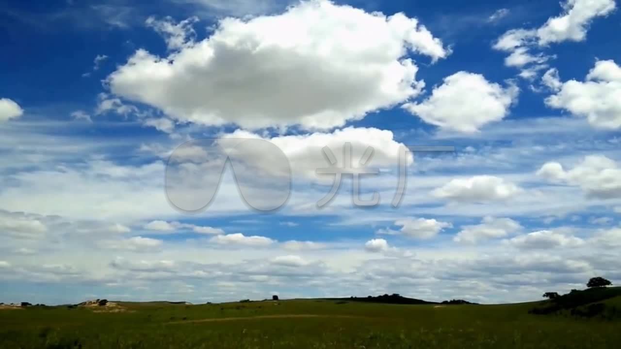 视频素材 实拍视频 自然风景 实拍蓝天白云大地  来自视频原始文件或