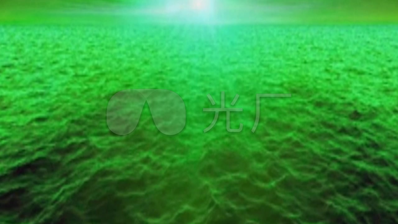 动感光线绿色海洋_1280x720_高清视频素材下载(编号:)