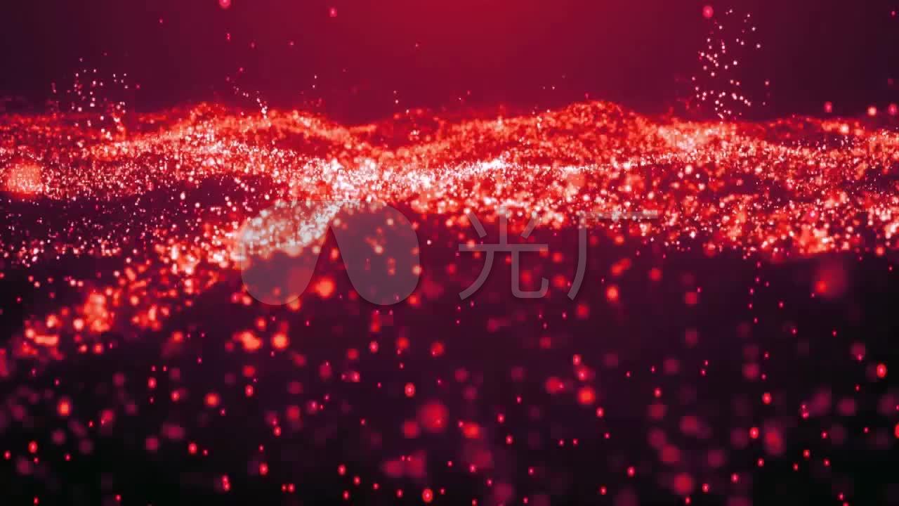 红色粒子背景素材
