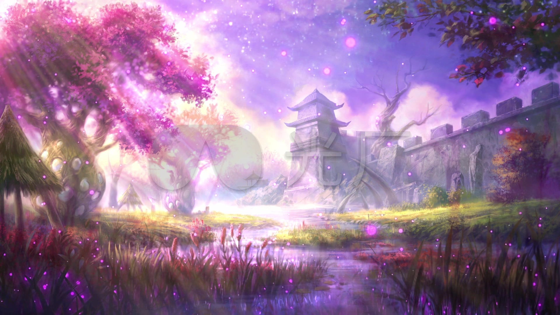 梦幻古代都城森林外景
