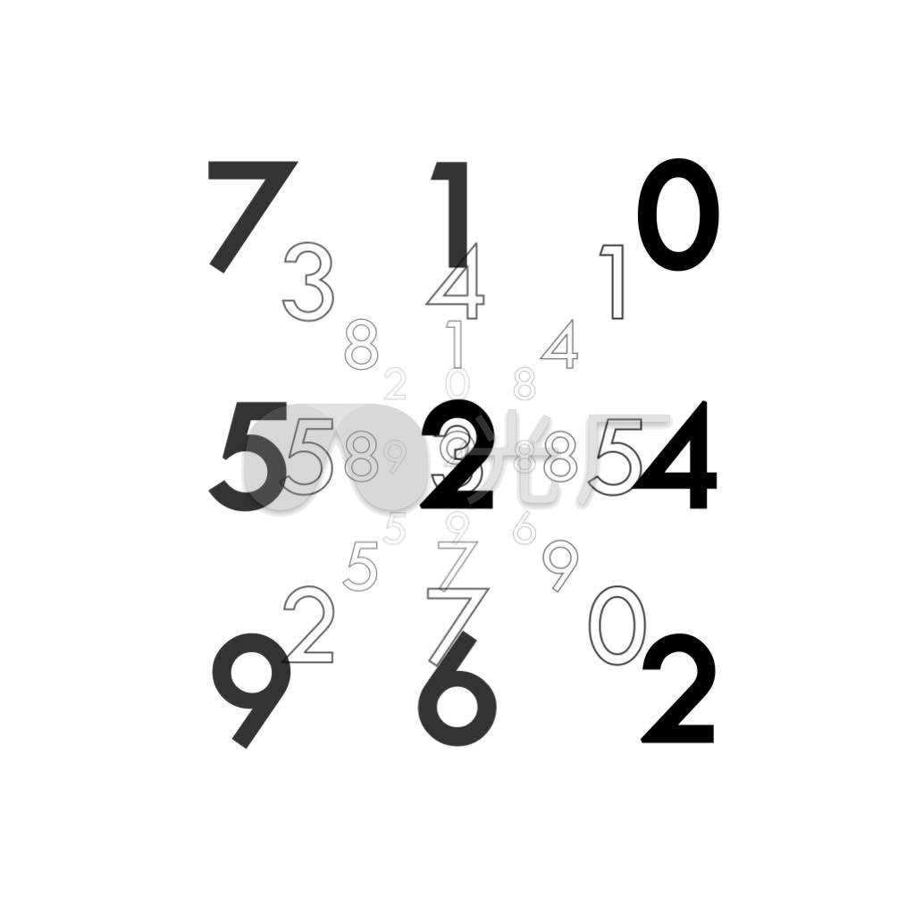 数字跳动随机数字数码科技电子科技_1024x1024_高清