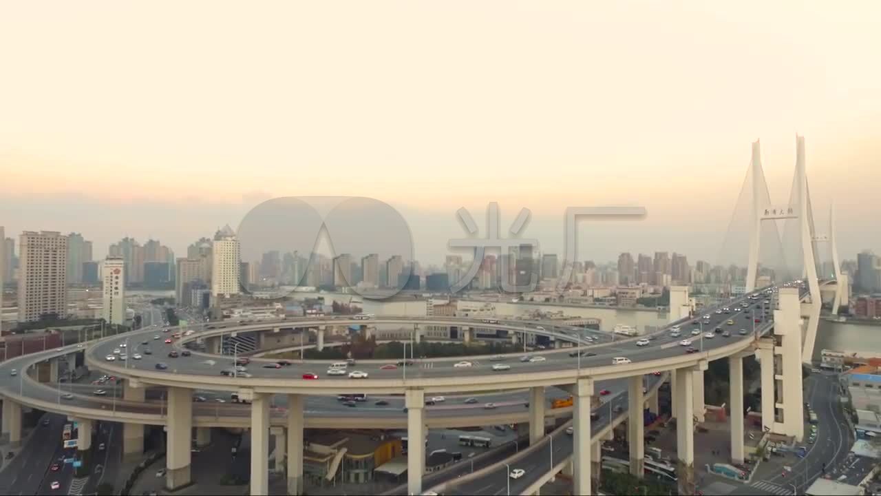 航拍延时拍摄上海城市视频素材延时拍摄_128
