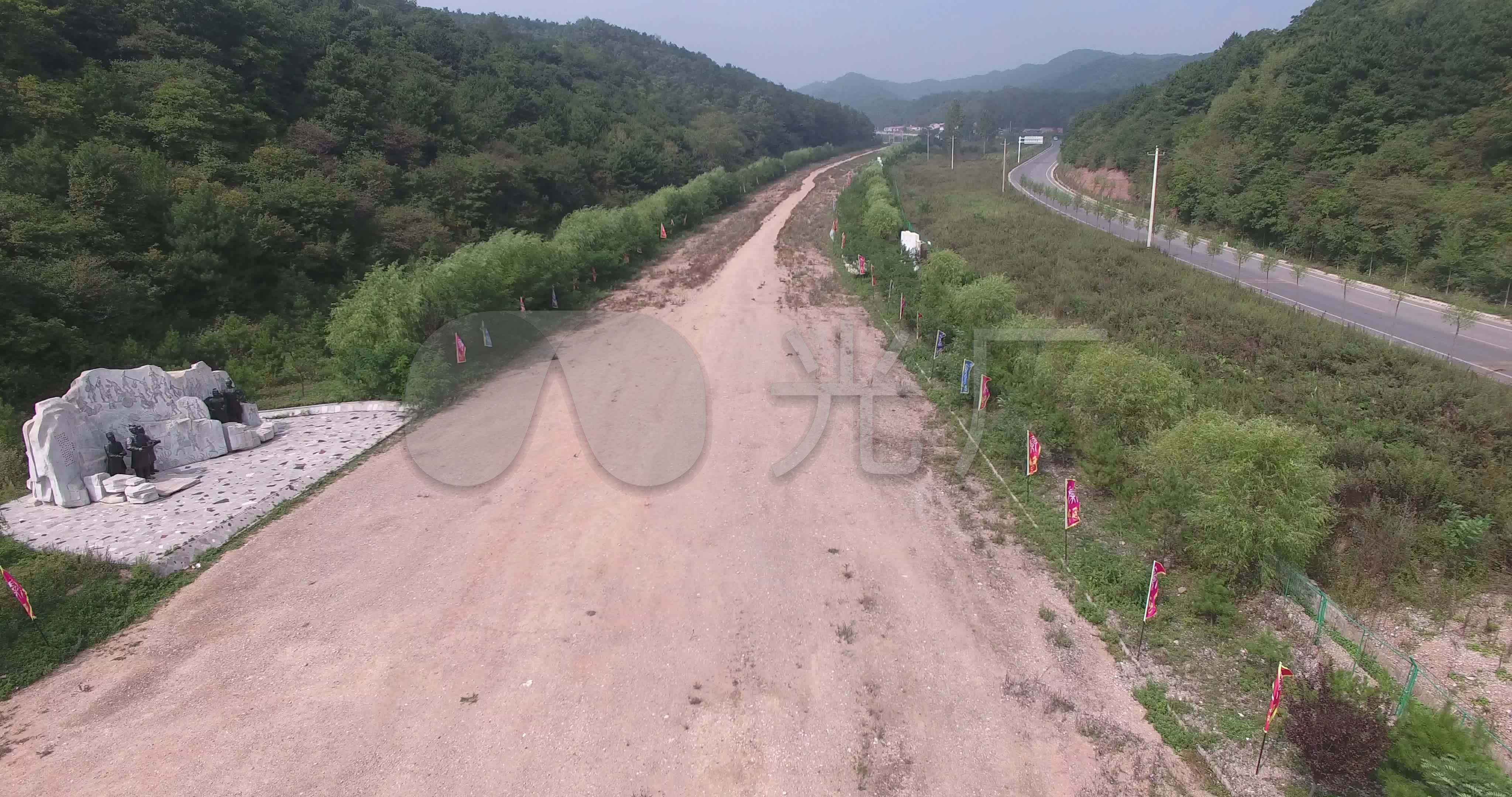 航拍,石门山,旬邑,秦直道风景区_4096x2160_高清视频