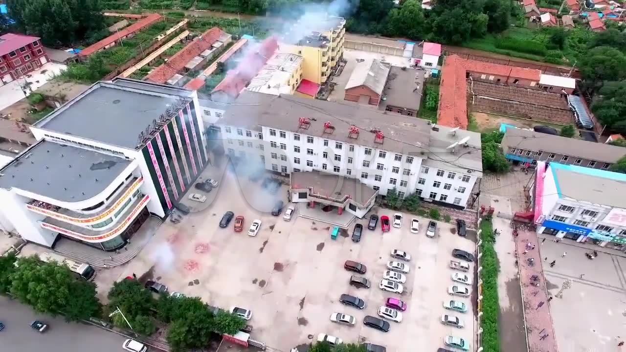 航拍吉林省舒兰市吉舒镇视频_1280x720_高清视频素材下载(编号:670092