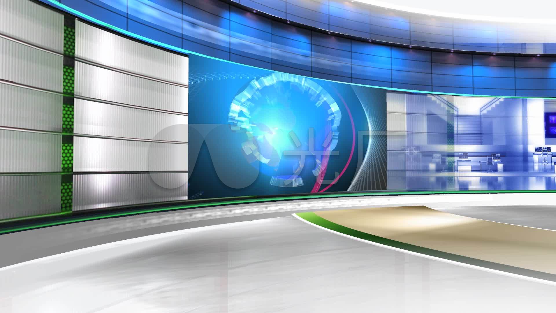 新闻演播室电视栏目背景_1920x1080_高清视频素材下载
