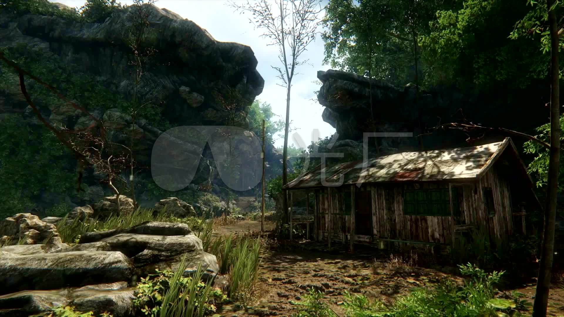 山村,村庄,荒野,荒村,木屋,小木屋_1920x1080_高清(:5