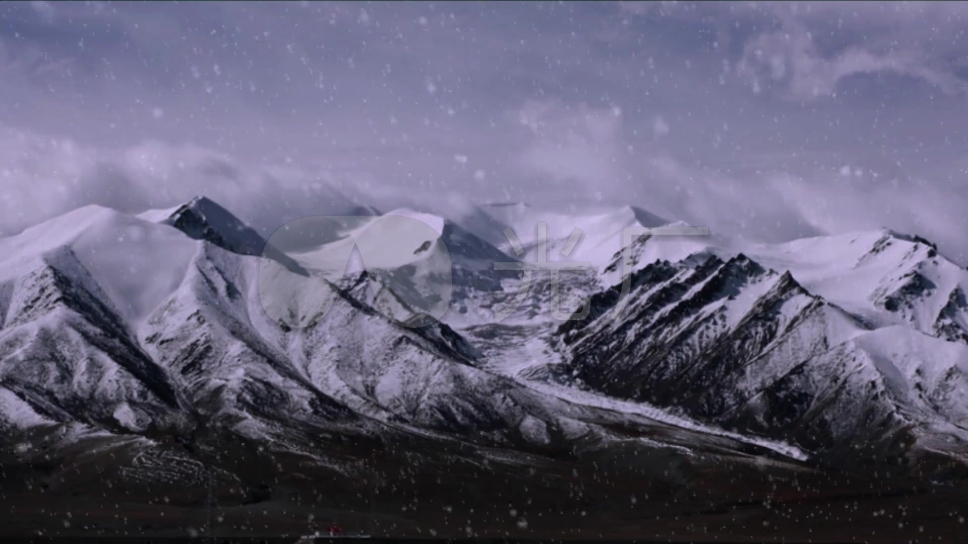 暴风雪红军过草地雪山