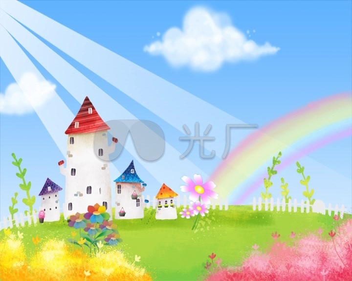 少儿栏目七色花片头