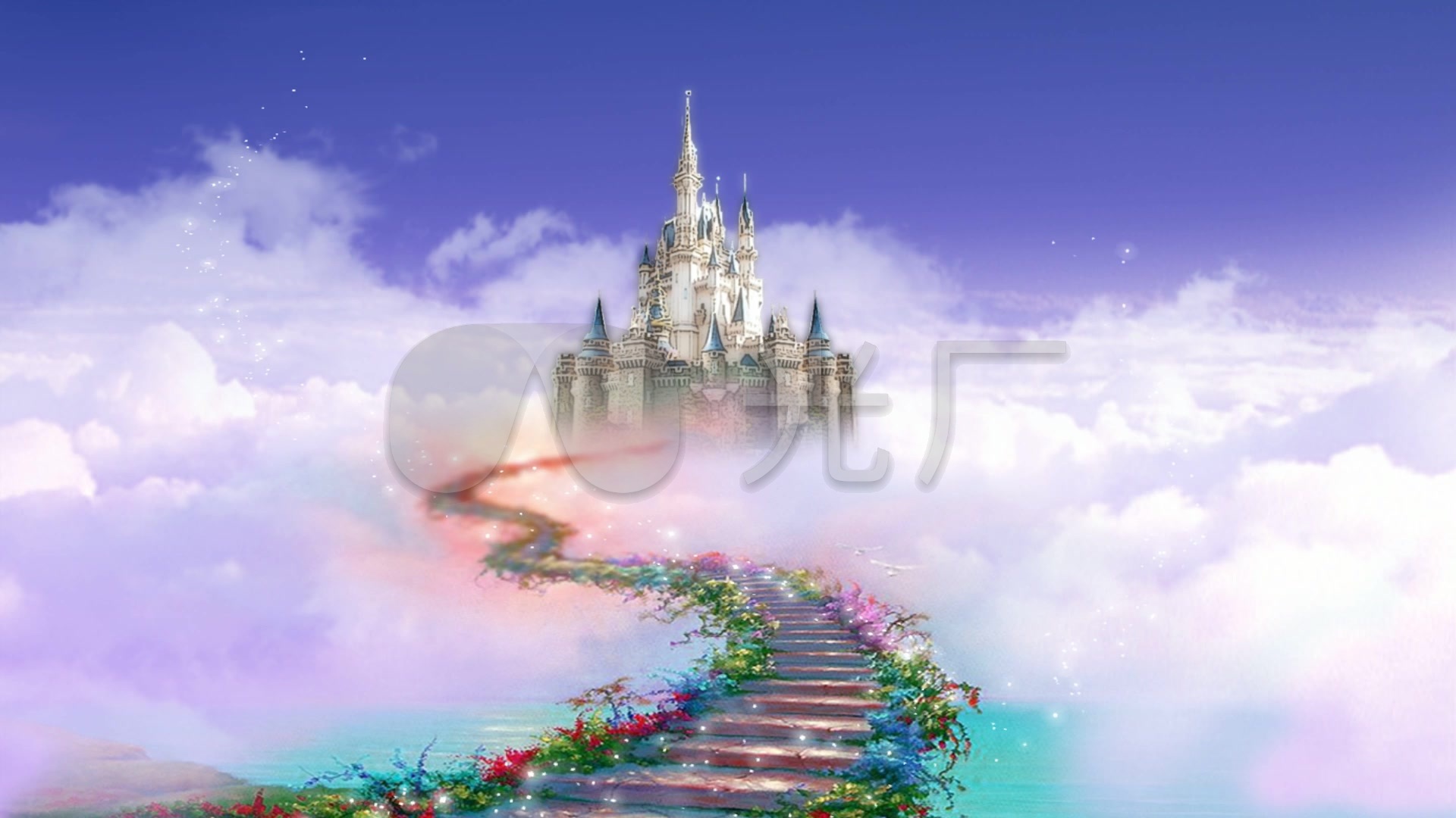 天空之城背景_1920x1080_高清视频素材下载(编号:)