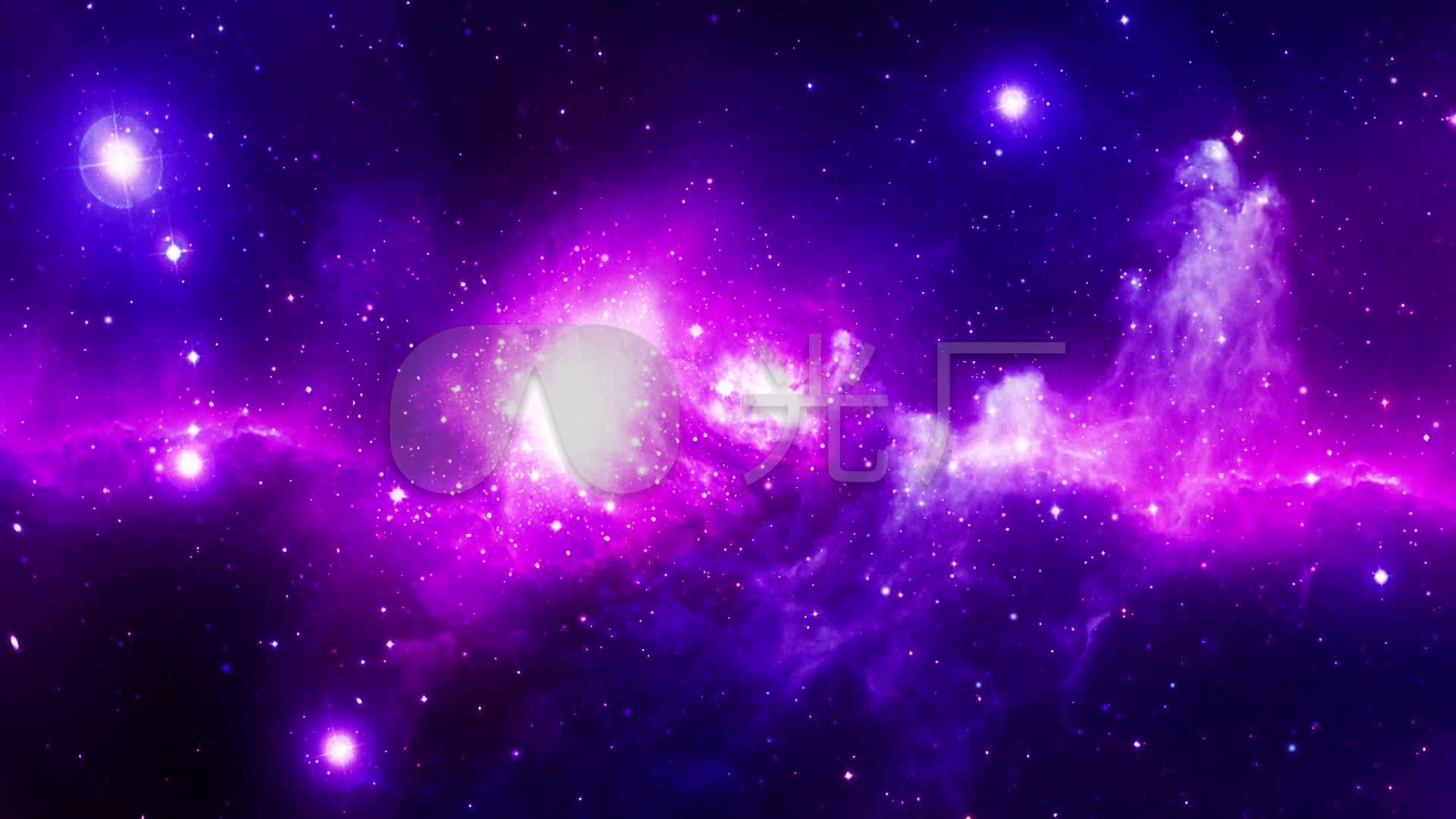 紫色梦幻星空