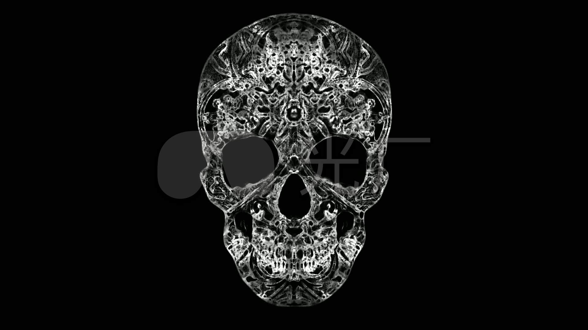 视频素材 酒吧vj 卡通3d 震撼光影骷髅头 来自视频原始文件或预览原始
