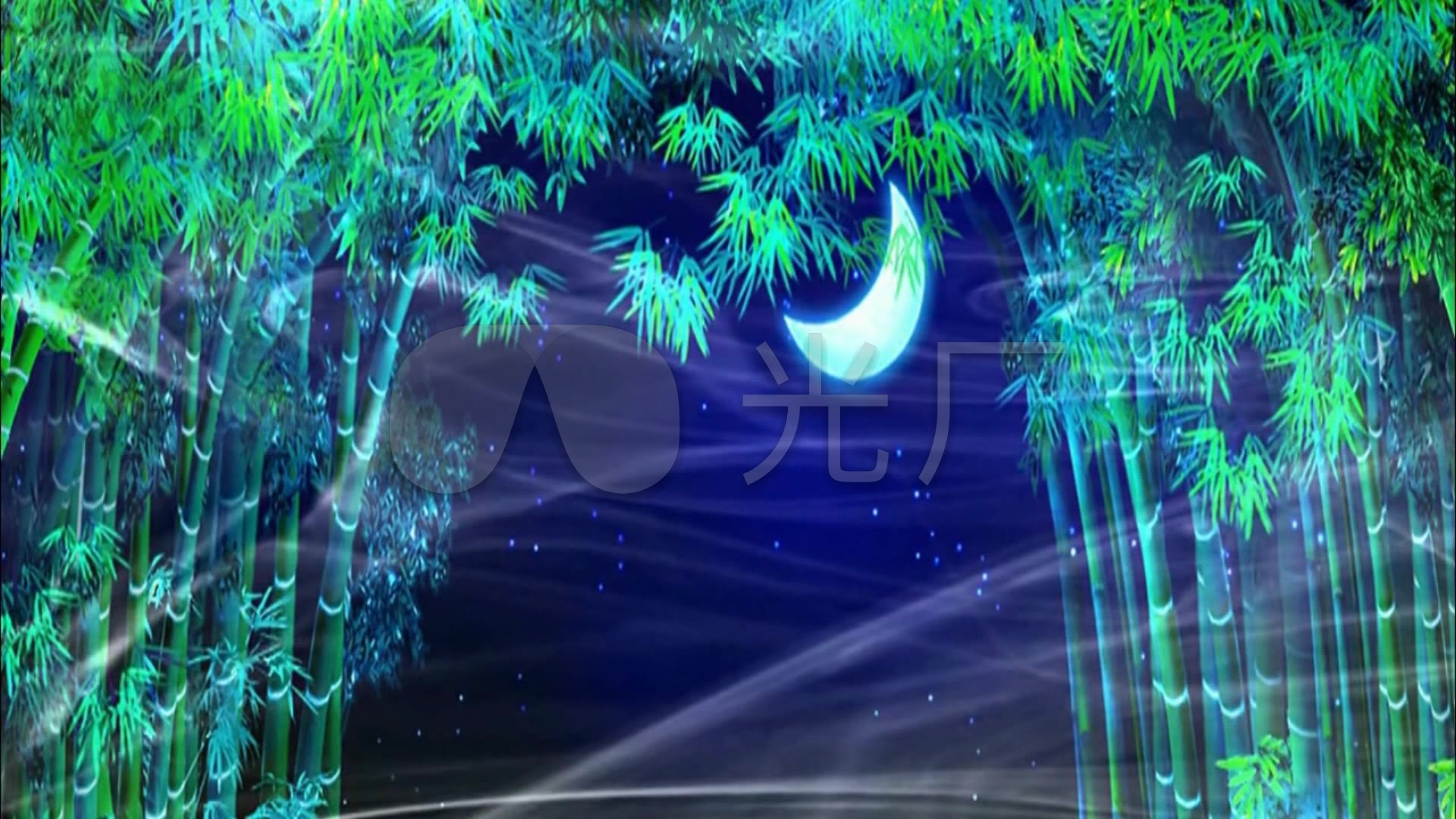 傣族歌曲舞蹈《月光下的凤尾竹》背景视频