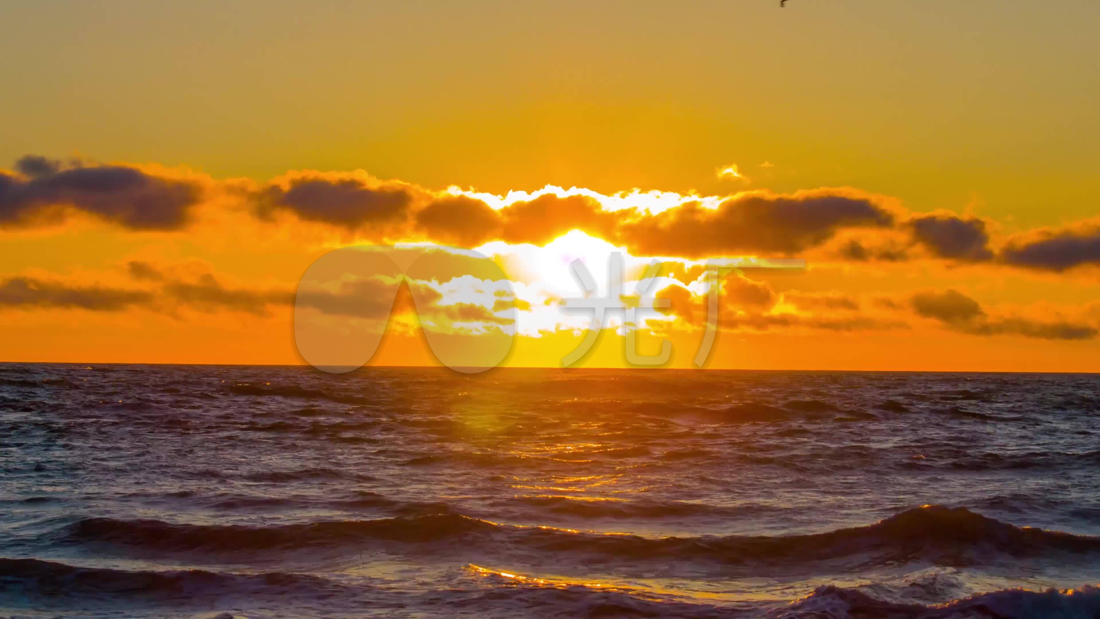 海景夕阳背景素材