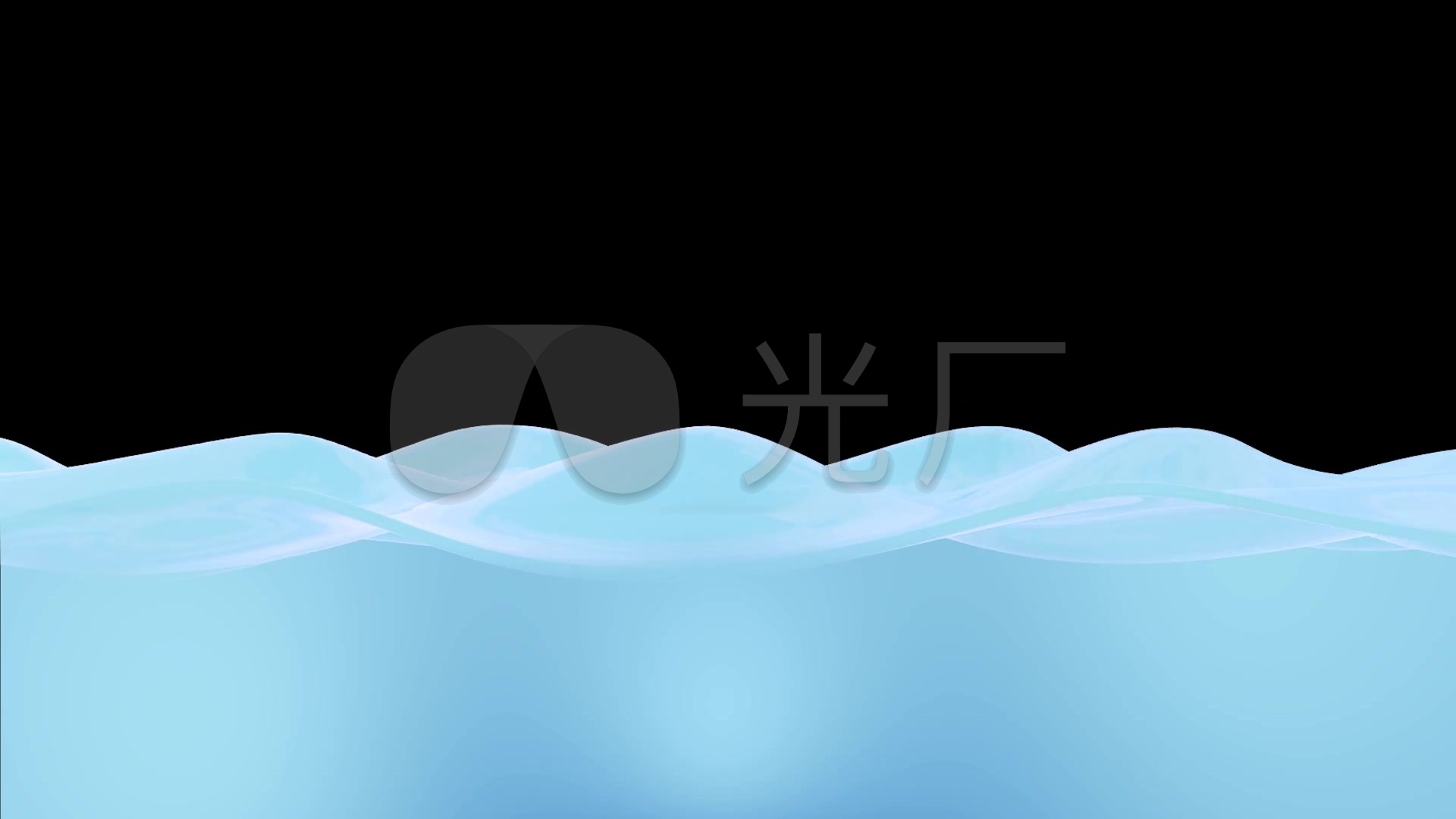 卡通水波浪