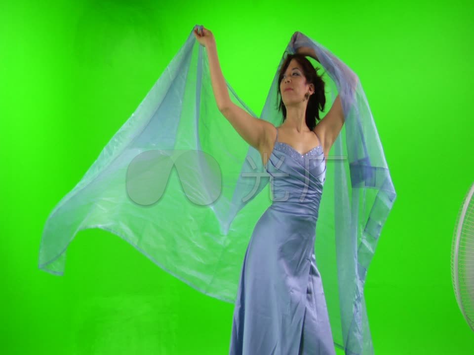 跳舞的人绿屏抠像素材_960X720_高清视频素